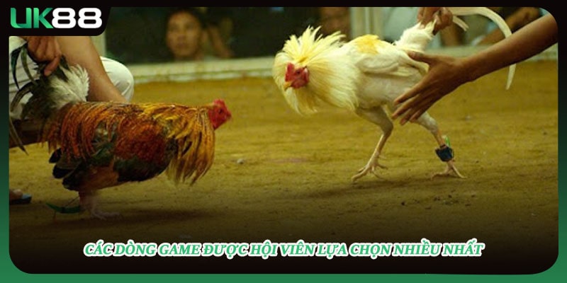 Các dòng game được hội viên lựa chọn nhiều nhất